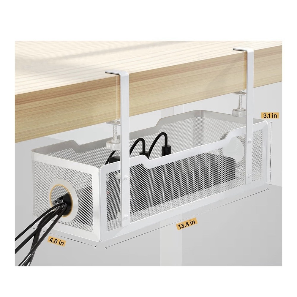 Under Desk Cable Management Tray | No‑Drill Wire Organizer | New | Home Office - Picture 6 of 14